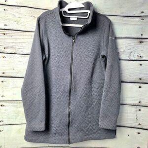 Columbia Gray Full Zip Fleece Jacket M